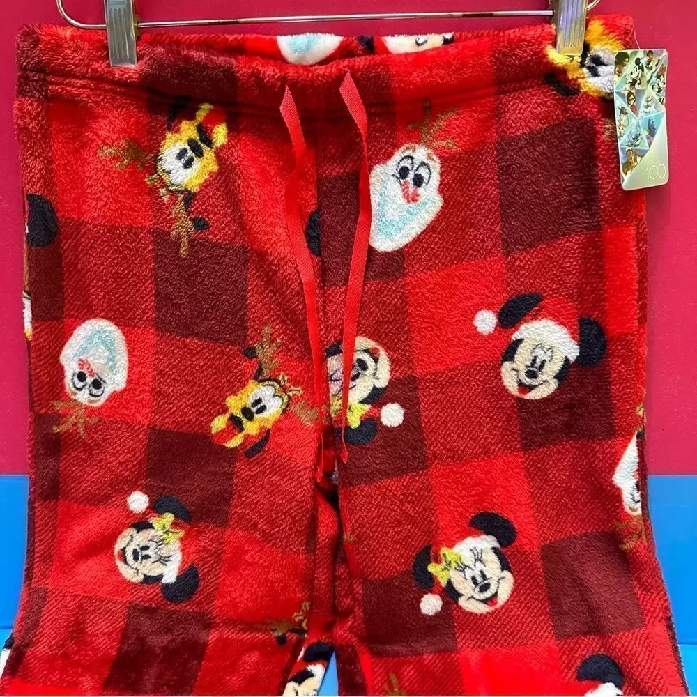 Disney Mickey Mouse & Friends Christmas pajama pants M - Picture 2 of 9